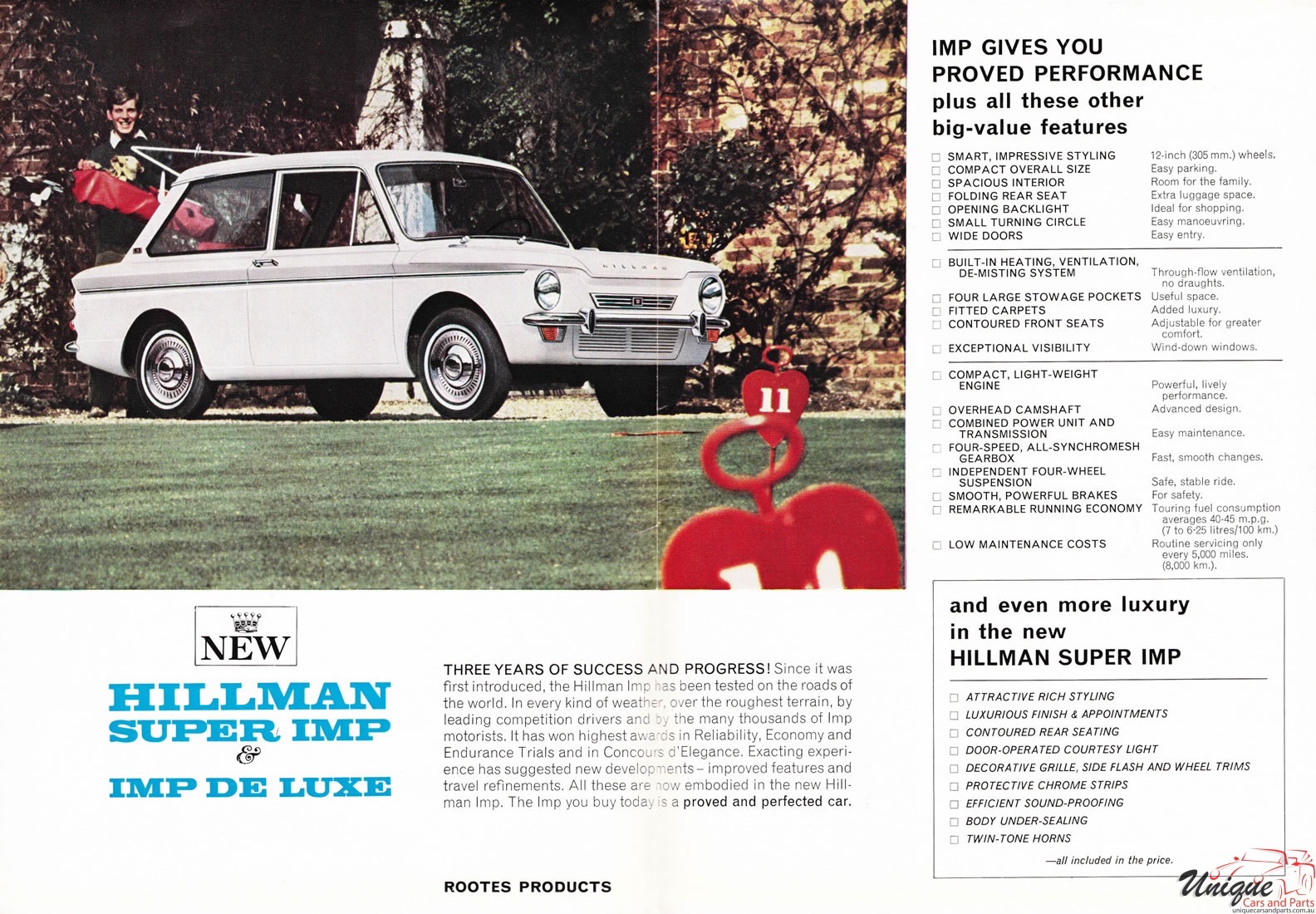 1965 Hillman Imp Mark 2 Brochure Page 3